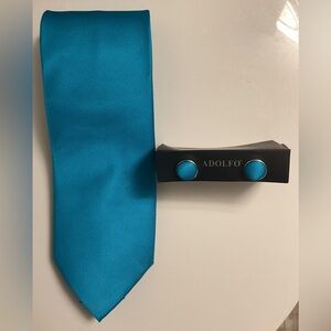 Adolfo Mens Tie & Cufflinks Set